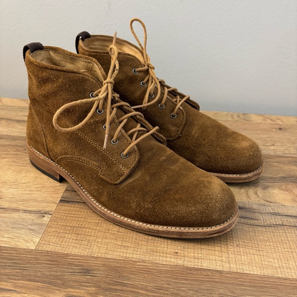 Warfield & Grand Suede Lace Up Ankle Boots Men’s - Picture 1 of 12